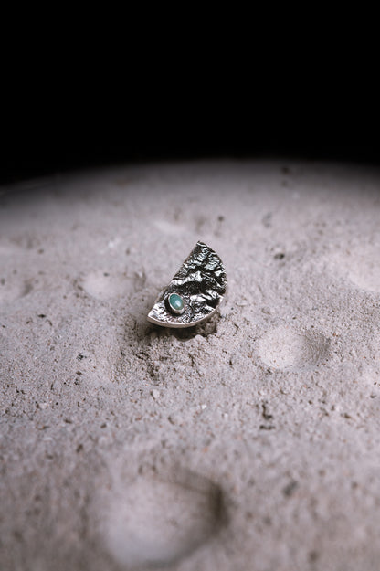 Anillo Umbra. Joya artesanal en plata