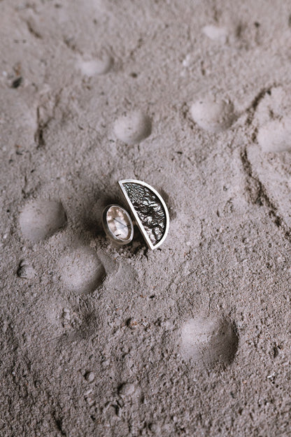Anillo Eclipse. Joya artesanal en plata