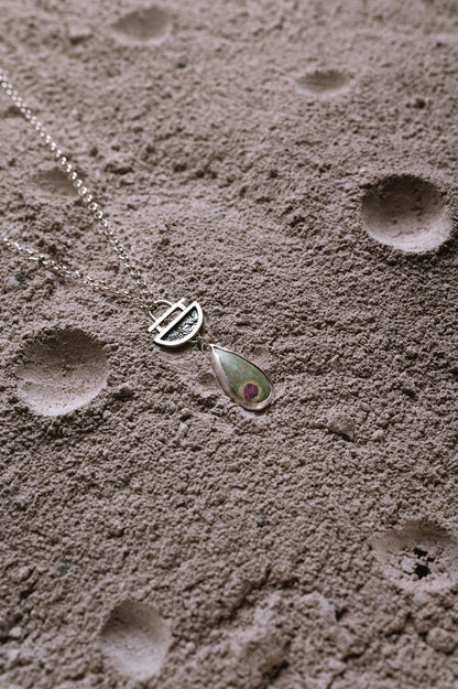 Colgante Estela. Joya artesanal en plata