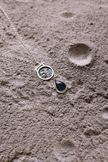 Colgante Astral. Joya artesanal en plata