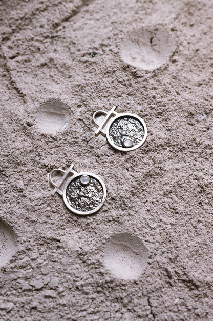 Pendientes Zénit. Joya artesanal en plata