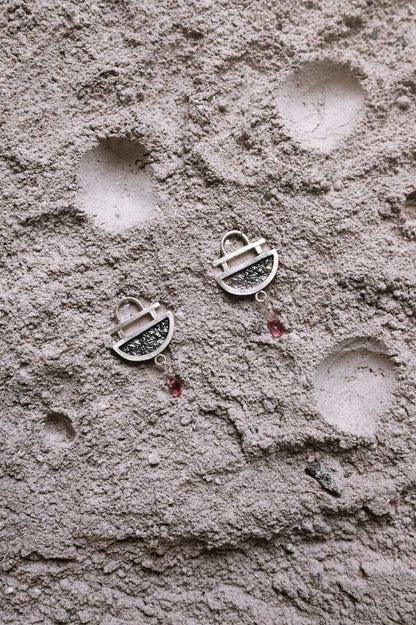 Pendientes Estela. Joya artesanal en plata