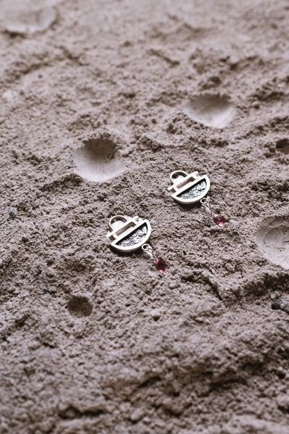 Pendientes Estela. Joya artesanal en plata
