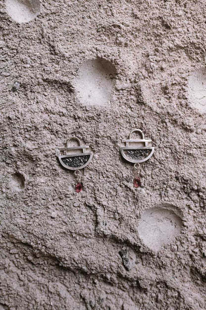 Pendientes Estela. Joya artesanal en plata
