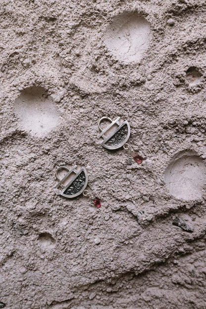 Pendientes Estela. Joya artesanal en plata