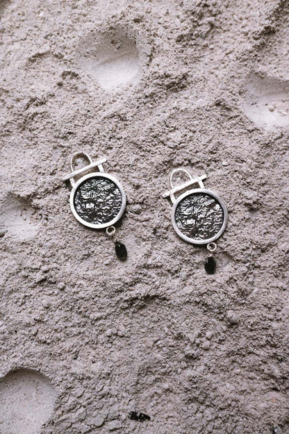Pendientes Astral. Joya artesanal en plata