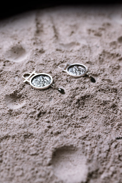 Pendientes Astral. Joya artesanal en plata