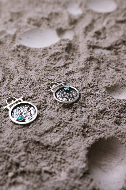 Pendientes Zénit. Joya artesanal en plata