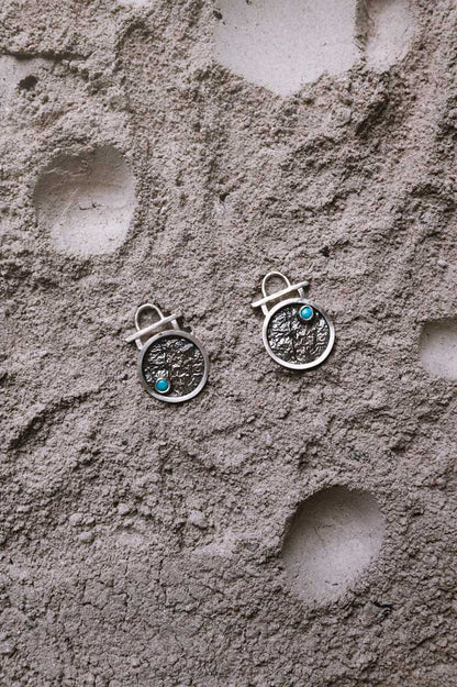 Pendientes Zénit. Joya artesanal en plata