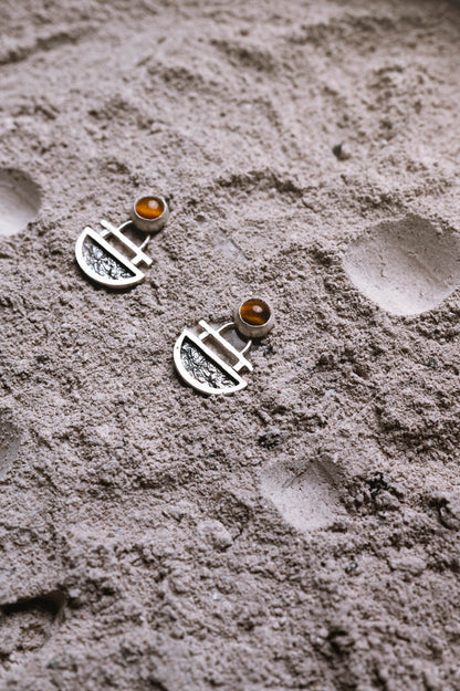 Pendientes Oráculo. Joya artesanal en plata