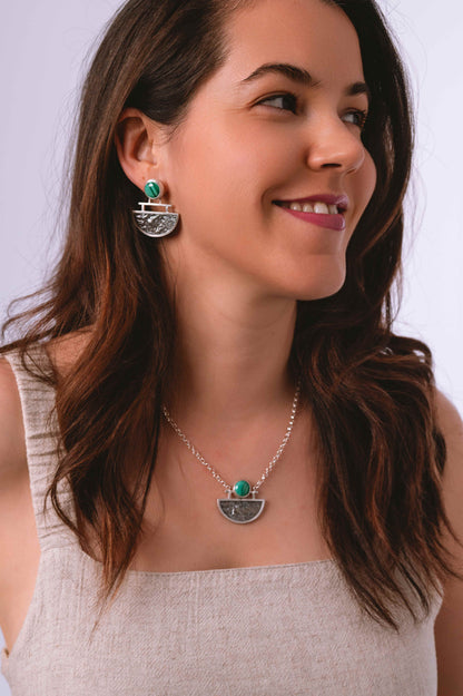 Pendientes Oráculo. Joya artesanal en plata