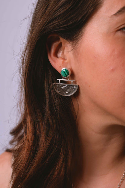 Pendientes Oráculo. Joya artesanal en plata