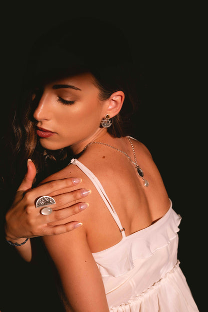 Anillo Eclipse. Joya artesanal en plata