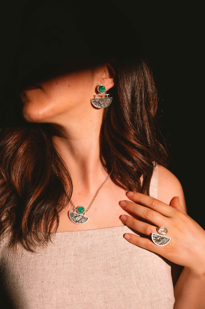 Anillo Eclipse. Joya artesanal en plata