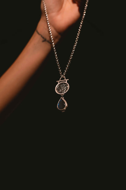 Colgante Astral. Joya artesanal en plata