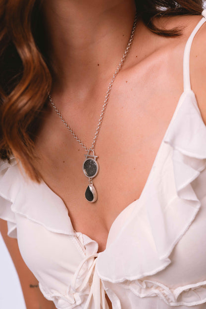 Colgante Astral. Joya artesanal en plata