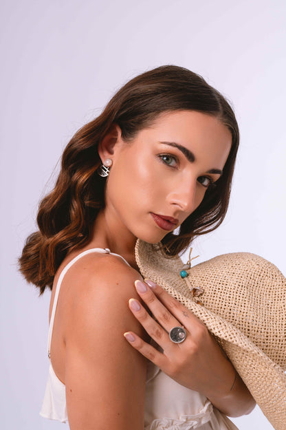 Anillo Zénit. Joya artesanal en plata