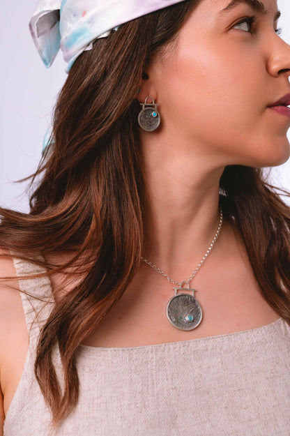 Pendientes Zénit. Joya artesanal en plata