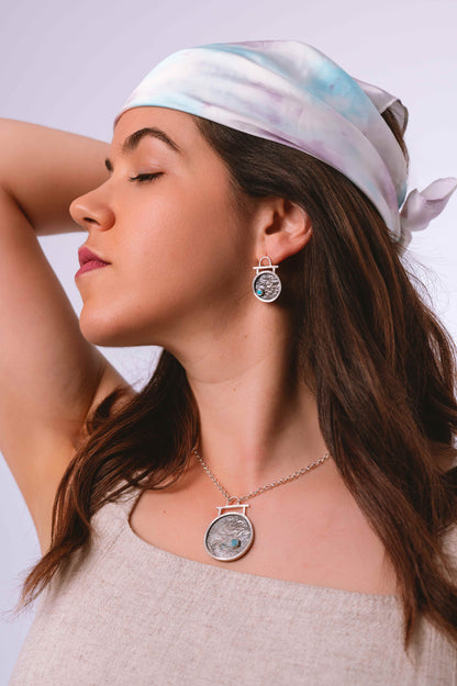 Colgante Zénit. Joya artesanal en plata