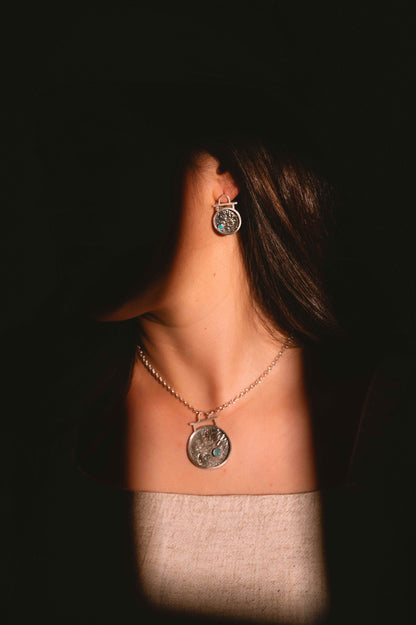 Colgante Zénit. Joya artesanal en plata