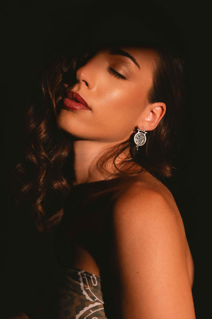 Pendientes Astral. Joya artesanal en plata