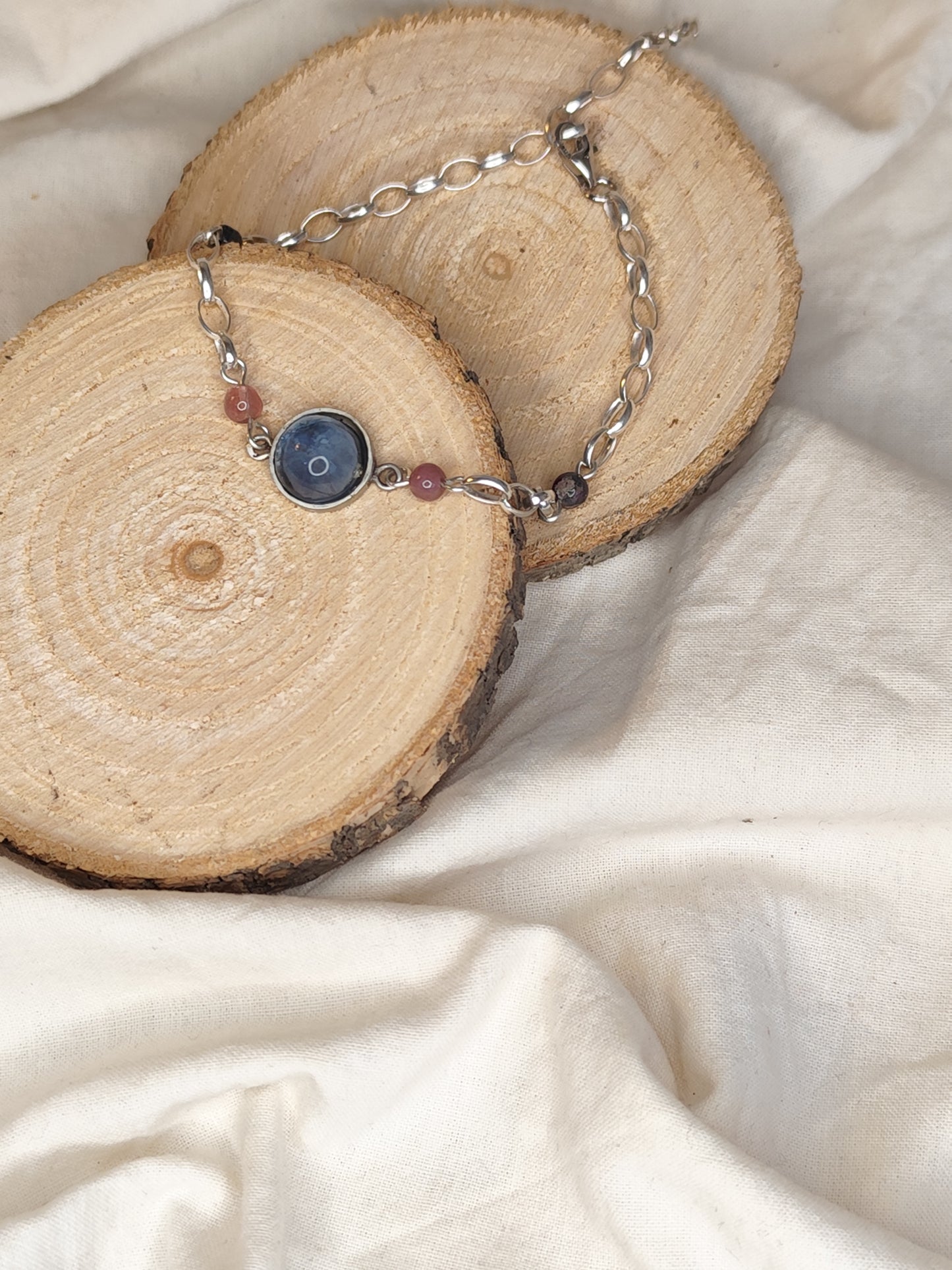Pulsera fluorita y turmalinas