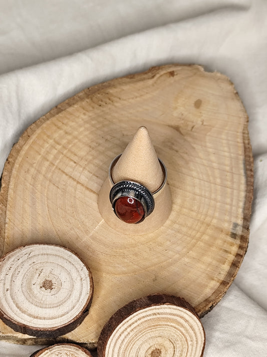 Anillo jaspe rojo