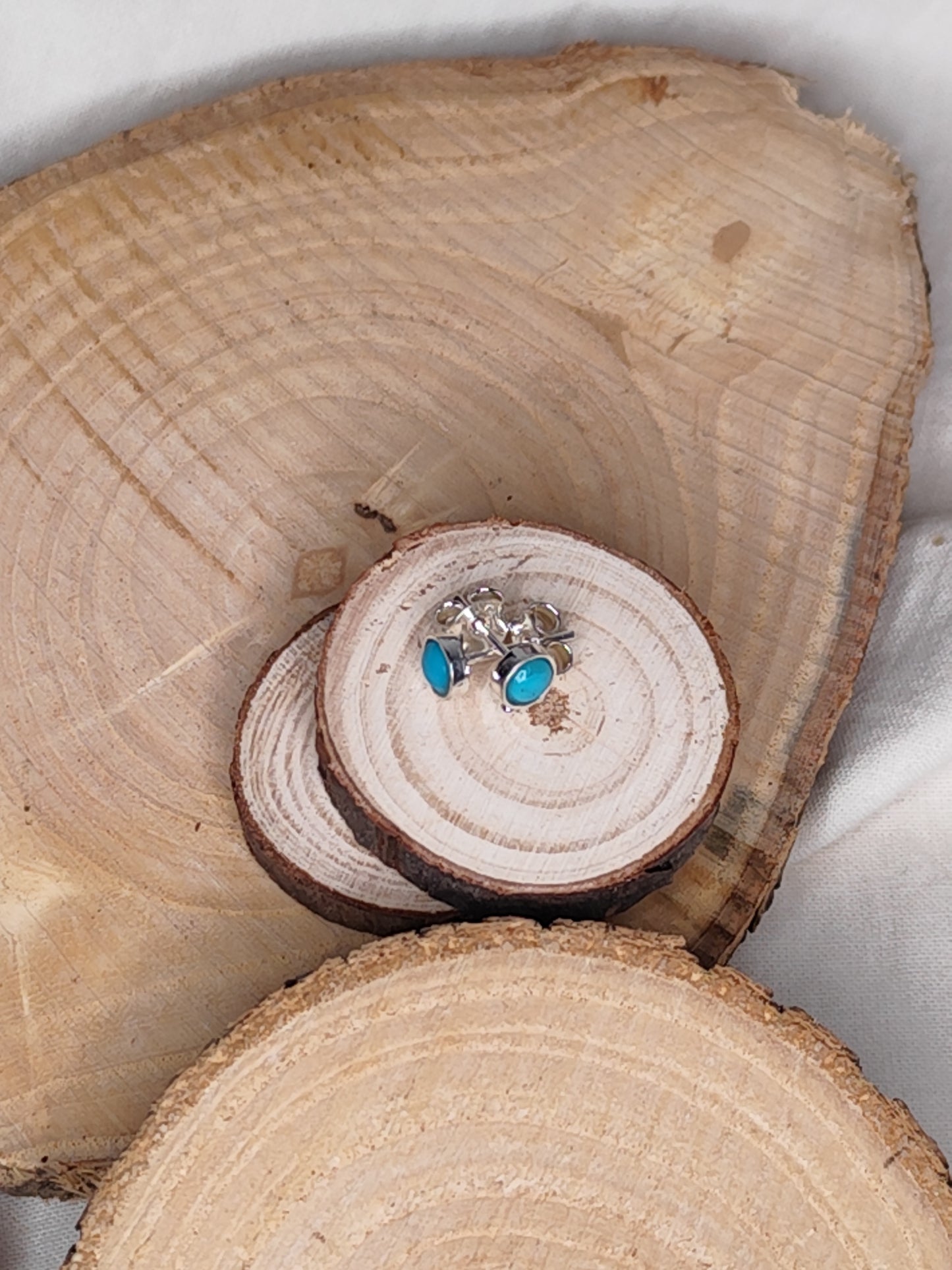Pendientes mini turquesa