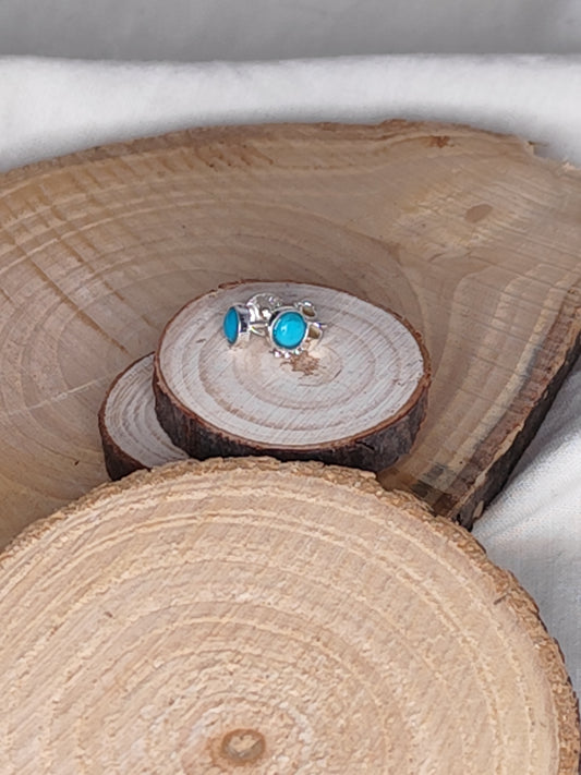 Pendientes mini turquesa