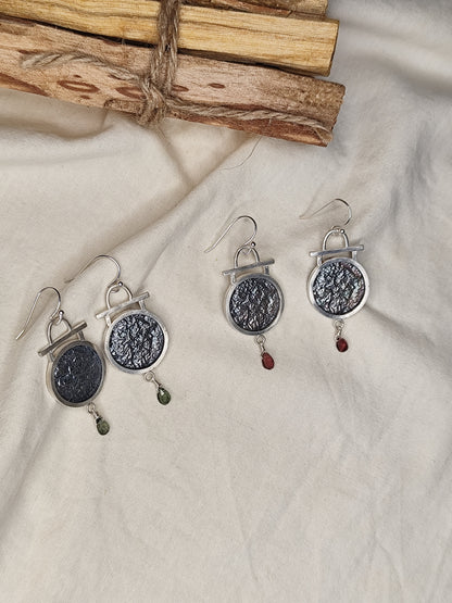 Pendientes Astral. Joya artesanal en plata