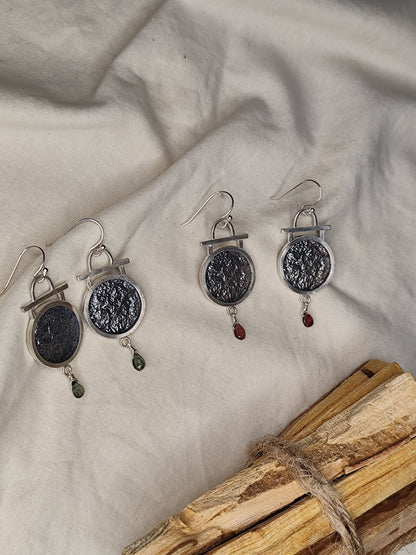 Pendientes Astral. Joya artesanal en plata