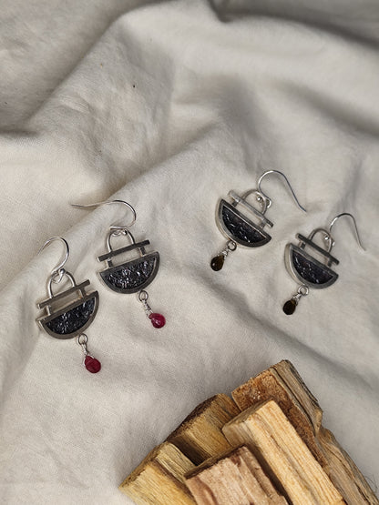 Pendientes Estela. Joya artesanal en plata