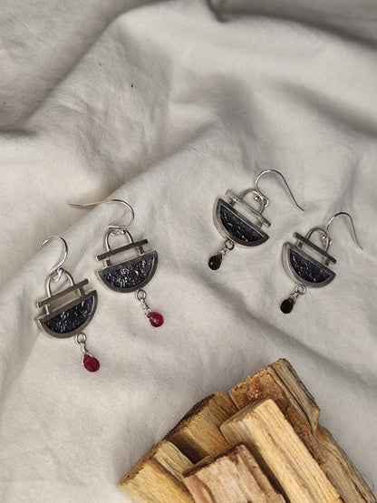 Pendientes Estela. Joya artesanal en plata