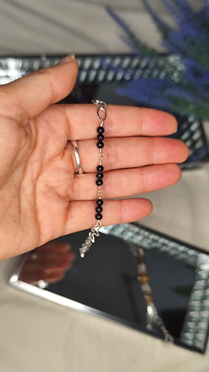 Pulsera piedra natural. Joya artesanal en plata