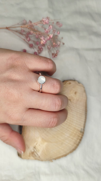 Anillo Halo. Joya artesanal en plata