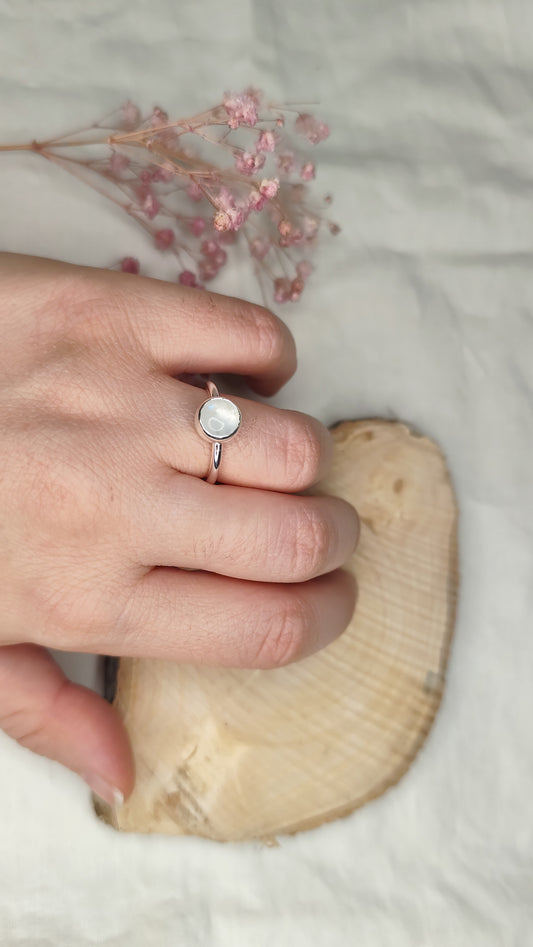 Anillo Halo. Joya artesanal en plata