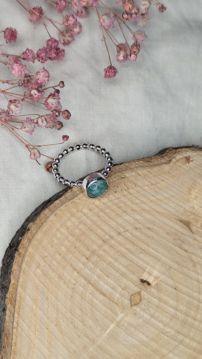 Anillo Punto. Joya artesanal en plata