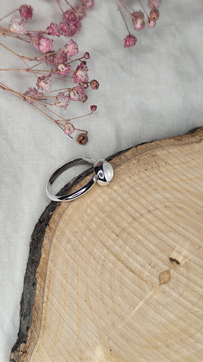 Anillo Alba. Joya artesanal en plata