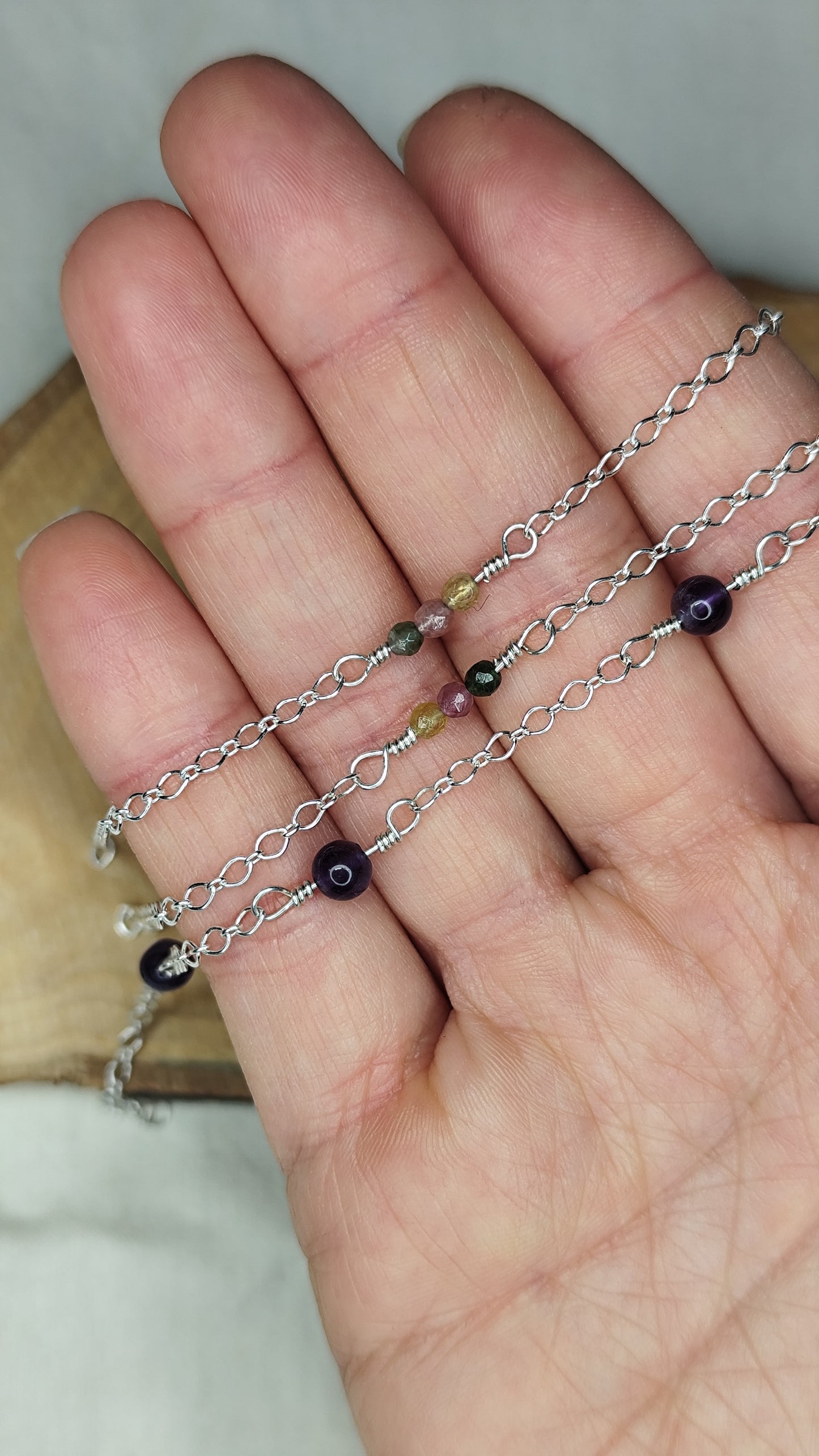 Pulsera Esencia mini. Joya artesanal en plata