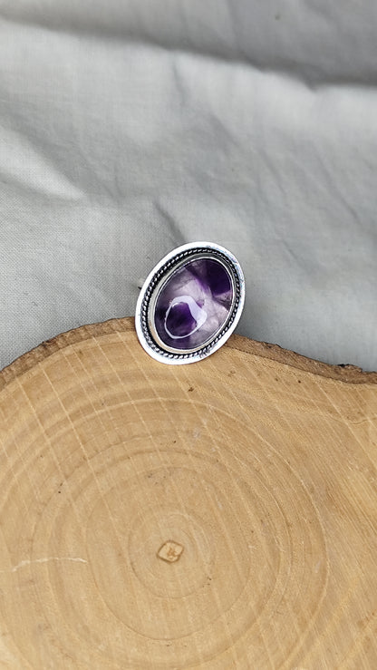 Anillo con amatista. Joya en plata
