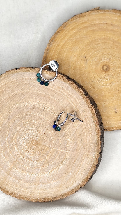 Pendientes aro mini cosido
