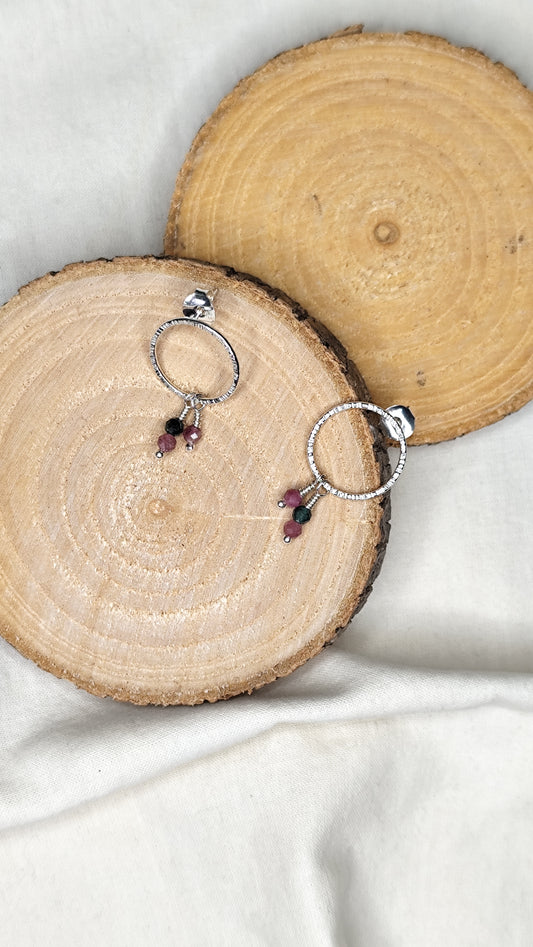 Pendientes aro mediano largos
