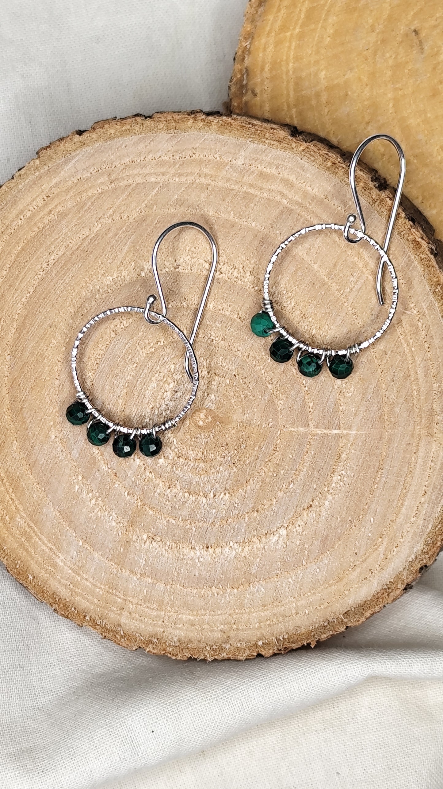 Pendientes aro grande cosido