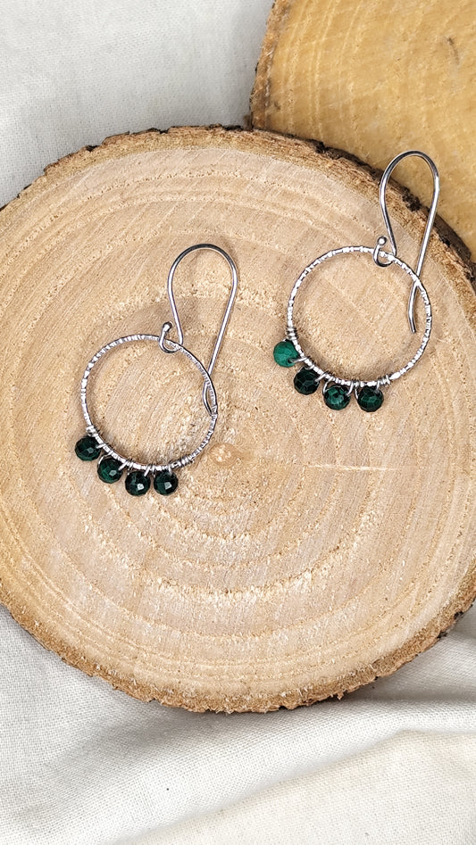 Pendientes aro grande cosido
